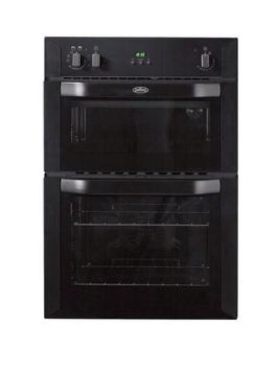 Belling Bi90Fp 60Cm Built-In Double Fan Electric Oven - Black